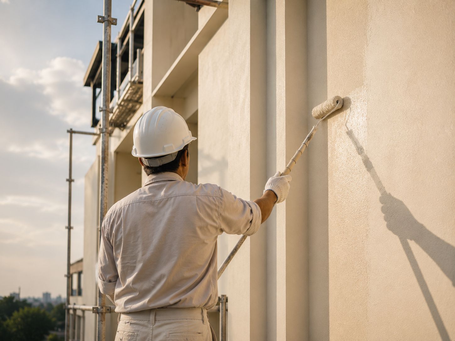 Aplikasi cat Targpaint di proyek skala besar